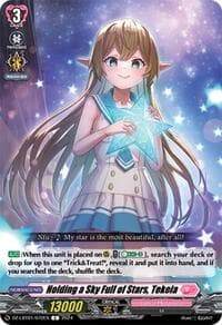 Holding a Sky Full of Stars, Tekeia - DZ-LBT01: Lyrical Monasterio Sparkling Stars! - Cardfight Vanguard card