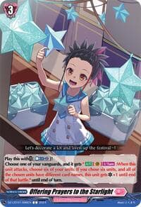 Offering Prayers to the Starlight - DZ-LBT01: Lyrical Monasterio Sparkling Stars! - Cardfight Vanguard card