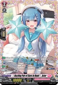 Dazzling Pair of Stars in Hand, Aster (FR) - DZ-LBT01: Lyrical Monasterio Sparkling Stars! - Cardfight Vanguard card