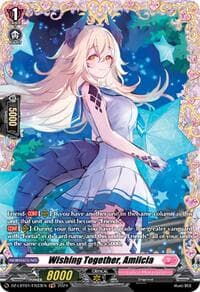 Wishing Together, Amiicia (FR) - DZ-LBT01: Lyrical Monasterio Sparkling Stars! - Cardfight Vanguard card