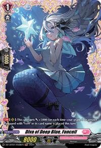 Diva of Deep Blue, Fonceil (FR) - DZ-LBT01: Lyrical Monasterio Sparkling Stars! - Cardfight Vanguard card