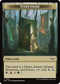 Everywhere // Copy Double-Sided Token - Duskmourn: House of Horror - Magic: The Gathering card