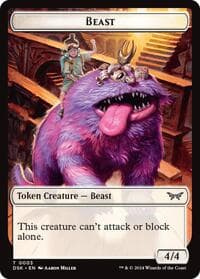 Beast Token - Duskmourn: House of Horror - Magic: The Gathering card