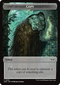 Copy // Manifest Double-Sided Token - Duskmourn: House of Horror - Magic: The Gathering card