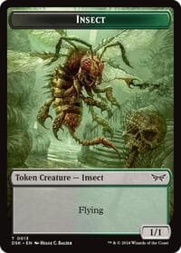 Insect Token (0013) - Duskmourn: House of Horror - Magic: The Gathering card