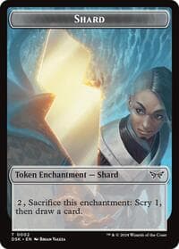 Shard // Manifest Double-Sided Token - Duskmourn: House of Horror - Magic: The Gathering card