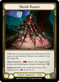 Shriek Razors - FAB168 - Flesh and Blood: Promo Cards - Flesh and Blood TCG card