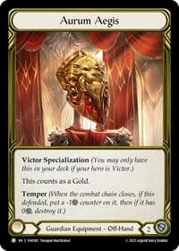 Aurum Aegis (Golden) - FAB180 - Flesh and Blood: Promo Cards - Flesh and Blood TCG card