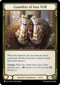 Gauntlets of Iron Will (Golden) - FAB181 - Flesh and Blood: Promo Cards - Flesh and Blood TCG card