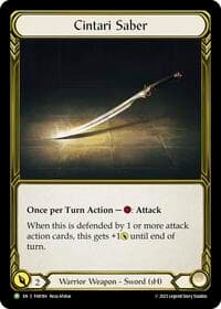 Cintari Saber (Left) (Golden) - FAB184 - Flesh and Blood: Promo Cards - Flesh and Blood TCG card