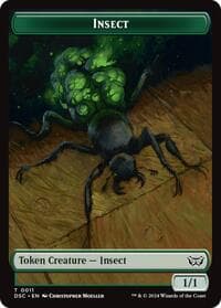 Insect (0011) // Shapeshifter Double-Sided Token - Commander: Duskmourn: House of Horror - Magic: The Gathering card