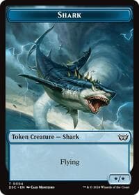 Shark // Copy Double-Sided Token - Commander: Duskmourn: House of Horror - Magic: The Gathering card