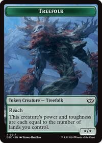 Treefolk // Spider Double-Sided Token - Commander: Duskmourn: House of Horror - Magic: The Gathering card
