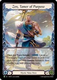Zen, Tamer of Purpose - HER115 - Flesh and Blood: Promo Cards - Flesh and Blood TCG card