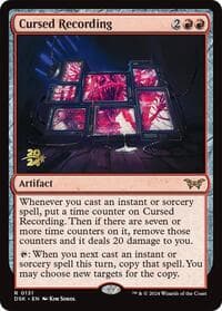 Cursed Recording (0131) - Prerelease Cards - Magic: The Gathering card