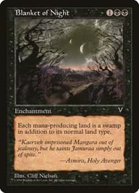Blanket of Night - Visions - Magic: The Gathering card