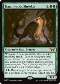 Hauntwoods Shrieker - Promo Pack: Duskmourn: House of Horror - Magic: The Gathering card