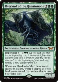 Overlord of the Hauntwoods - Promo Pack: Duskmourn: House of Horror - Magic: The Gathering card