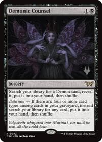 Demonic Counsel - Promo Pack: Duskmourn: House of Horror - Magic: The Gathering card