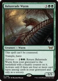 Balustrade Wurm - Promo Pack: Duskmourn: House of Horror - Magic: The Gathering card