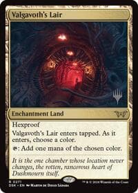 Valgavoth's Lair - Promo Pack: Duskmourn: House of Horror - Magic: The Gathering card