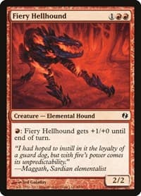 Fiery Hellhound - Duel Decks: Venser vs. Koth - Magic: The Gathering card