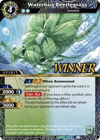 Waterbug Beetlegrass (Store Tournament & Sealed Deck Pack Vol.1 -Winner-) - Battle Spirits Saga Promo Cards - Battle Spirits Saga card