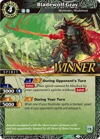 Bladewolf Gray (Store Tournament & Sealed Deck Pack Vol.1 -Winner-) - Battle Spirits Saga Promo Cards - Battle Spirits Saga card