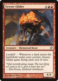 Geyser Glider - Duel Decks: Venser vs. Koth - Magic: The Gathering card