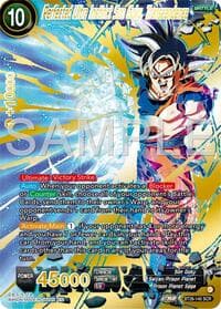 Perfected Ultra Instinct Son Goku, Transcendence - Ultimate Advent - Dragon Ball Super: Masters card