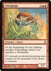 Lithophage - Duel Decks: Venser vs. Koth - Magic: The Gathering card