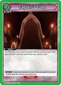 Captain's Coat - UE01BT: BLEACH: Thousand-Year Blood War - Union Arena card