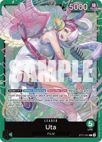 Uta (ST11-001) - ST-16: Starter Deck 16 GREEN Uta - One Piece Card Game card