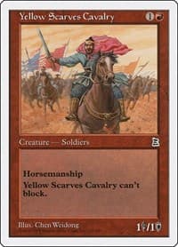Yellow Scarves Cavalry - Portal Three Kingdoms - Magic: The Gathering card