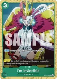 I'm invincible - ST-16: Starter Deck 16 GREEN Uta - One Piece Card Game card