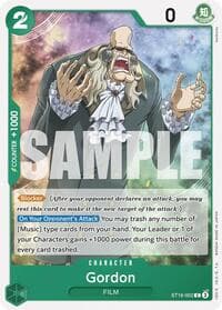 Gordon - ST-16: Starter Deck 16 GREEN Uta - One Piece Card Game card