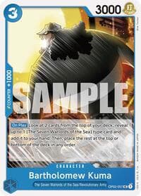 Bartholomew Kuma - ST-17: Starter Deck 17 BLUE Donquixote Doflamingo - One Piece Card Game card