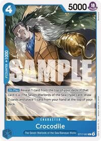 Crocodile - ST-17: Starter Deck 17 BLUE Donquixote Doflamingo - One Piece Card Game card