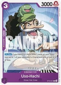 Uso-Hachi (ST18-001) - ST-18: Starter Deck 18 PURPLE Monkey.D.Luffy - One Piece Card Game card