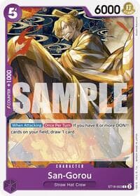 San-Gorou - ST-18: Starter Deck 18 PURPLE Monkey.D.Luffy - One Piece Card Game card