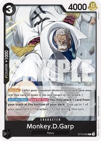 Monkey.D.Garp - ST-19: Starter Deck 19 BLACK Smoker - One Piece Card Game card