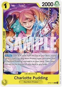Charlotte Pudding (OP03-112) - ST-20: Starter Deck 20 YELLOW Charlotte Katakuri - One Piece Card Game card