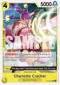 Charlotte Cracker - ST-20: Starter Deck 20 YELLOW Charlotte Katakuri - One Piece Card Game card