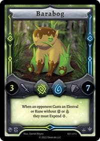 Barabog - Base Set [Kickstarter Edition] - Elestrals card