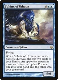 Sphinx of Uthuun - Duel Decks: Venser vs. Koth - Magic: The Gathering card