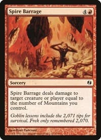 Spire Barrage - Duel Decks: Venser vs. Koth - Magic: The Gathering card