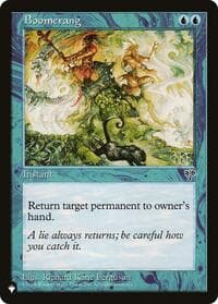 Boomerang - The List Reprints - Magic: The Gathering card
