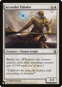 Accorder Paladin - The List Reprints - Magic: The Gathering card