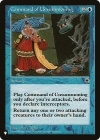 Command of Unsummoning - The List Reprints - Magic: The Gathering card