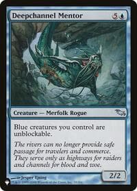 Deepchannel Mentor - The List Reprints - Magic: The Gathering card